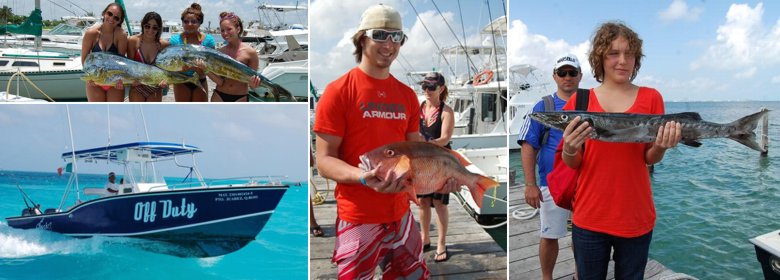 Pesca en Cancún 1-10 Personas 4 horas (Privado)