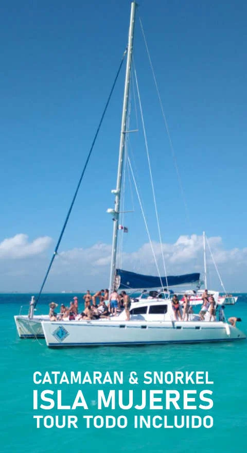 Tour Isla Mujeres en Catamarán todo incluido