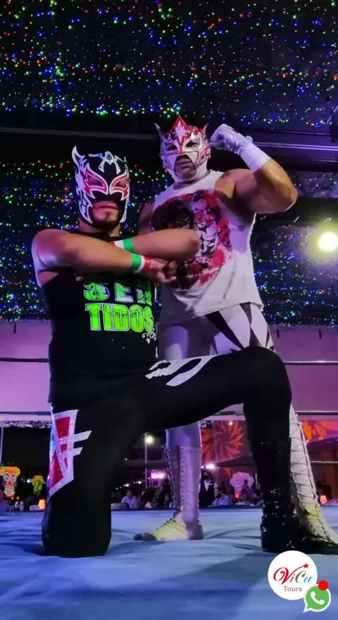 todos los miércoles función de lucha libre en cancún a partir de las 8:3pm., apoye el pancracio nacional