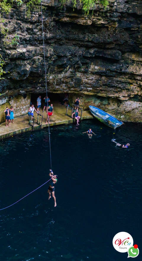 Los domingos el viaje a Chichén Itzá incluye nado en cenote, comida y visita a Valladolid