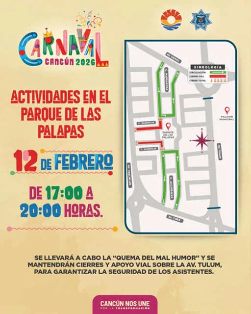 Artistas estelares en vivo en el escenario principal del Carnaval de Cancún