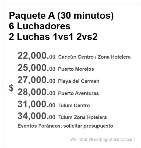 Precio Lucha Libre Cancun