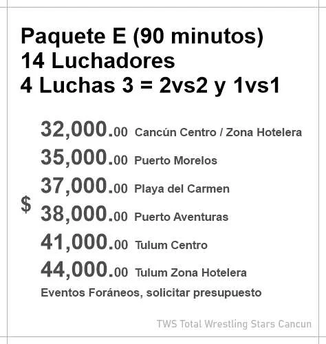 Eventos Luchas Cancun Mexico