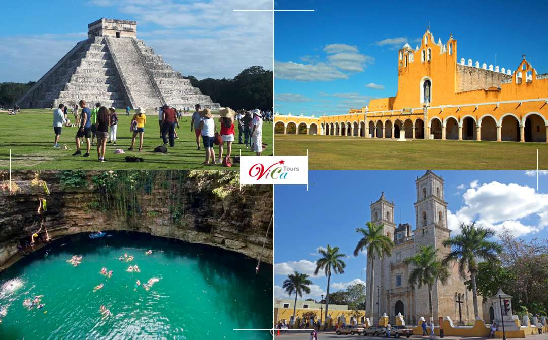 Chichen Itzá Clásico, Izamal, Cenote & Valladolid, traslado desde Mérida, Yucatán
