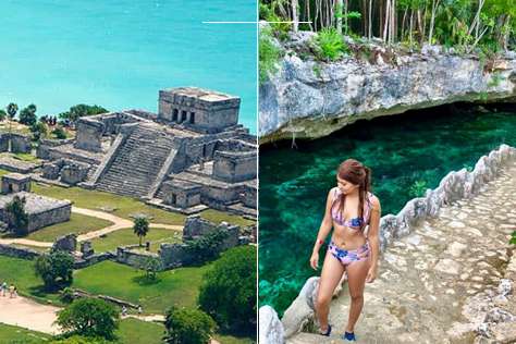 Ruinas de Tulum, Cenotes Casa Tortuga, Madre Naturaleza y Playa del Carmen desde Cancún