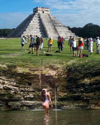 2024 Chichen Itzá desde Cancún Económico con Comida y Cenote