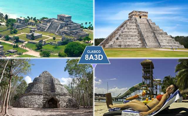 Oferta Paquete 3 tours 3 días desde Cancún 8 Atractivos 2029