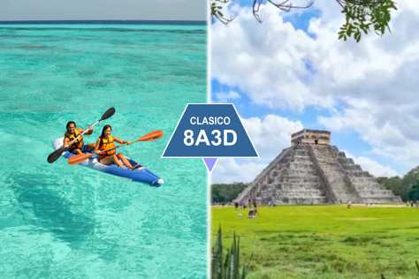 Tulum Cobá Cenote Playa del Carmen, Chichen Itzá e Isla Mujeres desde Cancún | 3 días | Clásico