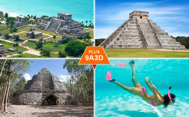 Oferta Paquete Cancún 3 días 3 tours Plus 2029