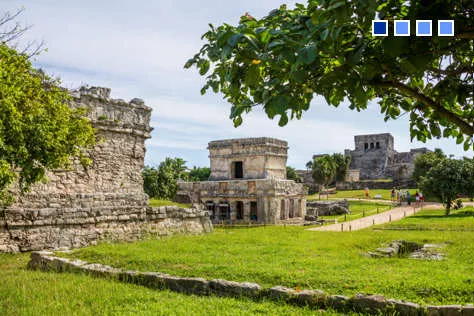 5x1 Tulum, Cobá, Cenote, Abeja Melipona y Playa del Carmen Clásico, traslado desde Cancún