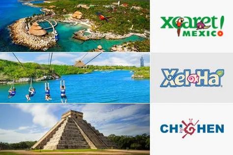 Xcaret, Xel Há y Chichen Itzá