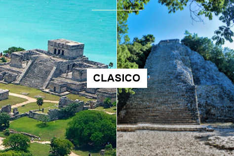 4x1 Clásico: Tulum, Cobá, Cenote y Playa del Carmen desde Puerto Morelos