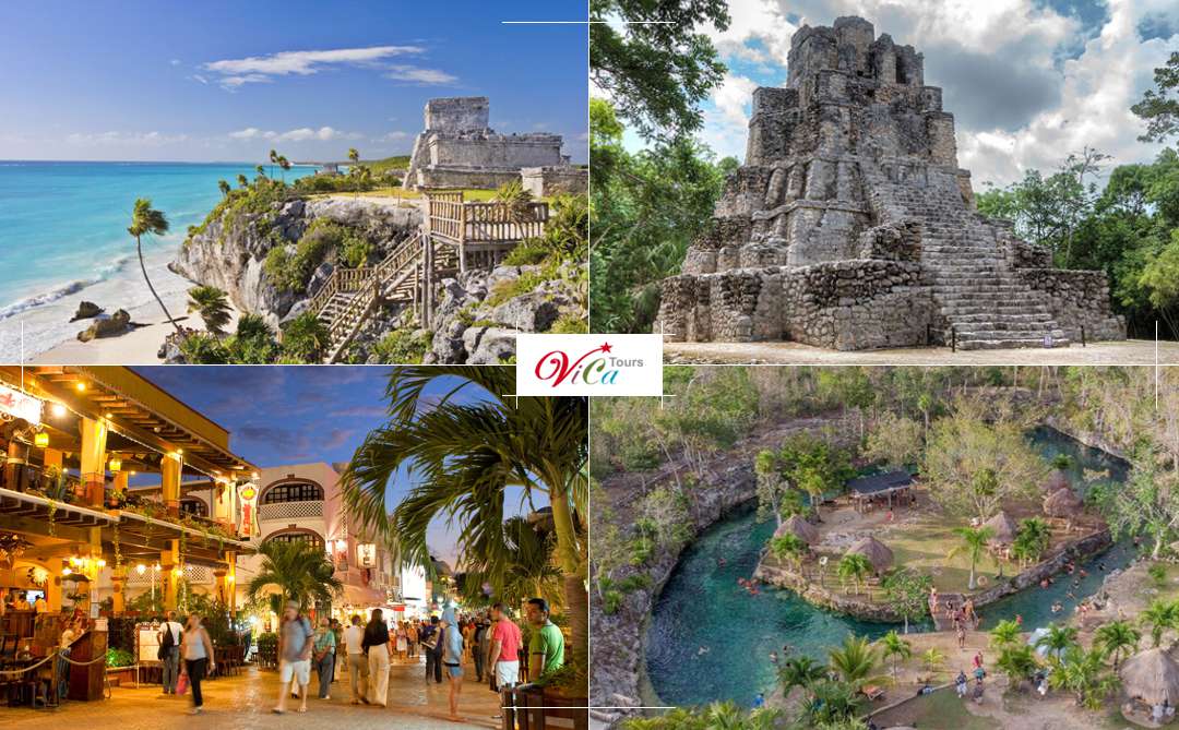 Experiencia Clásica en Tulum, Muyil, Cenote y Playa del Carmen desde Cancún