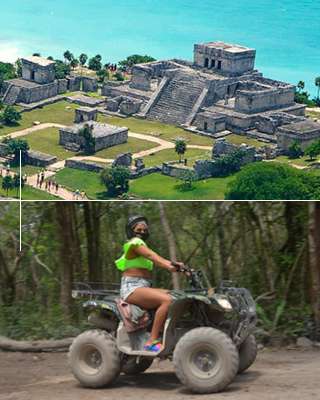 2024 Tour Tulum y ATVS Cuatrimotos desde Cancún